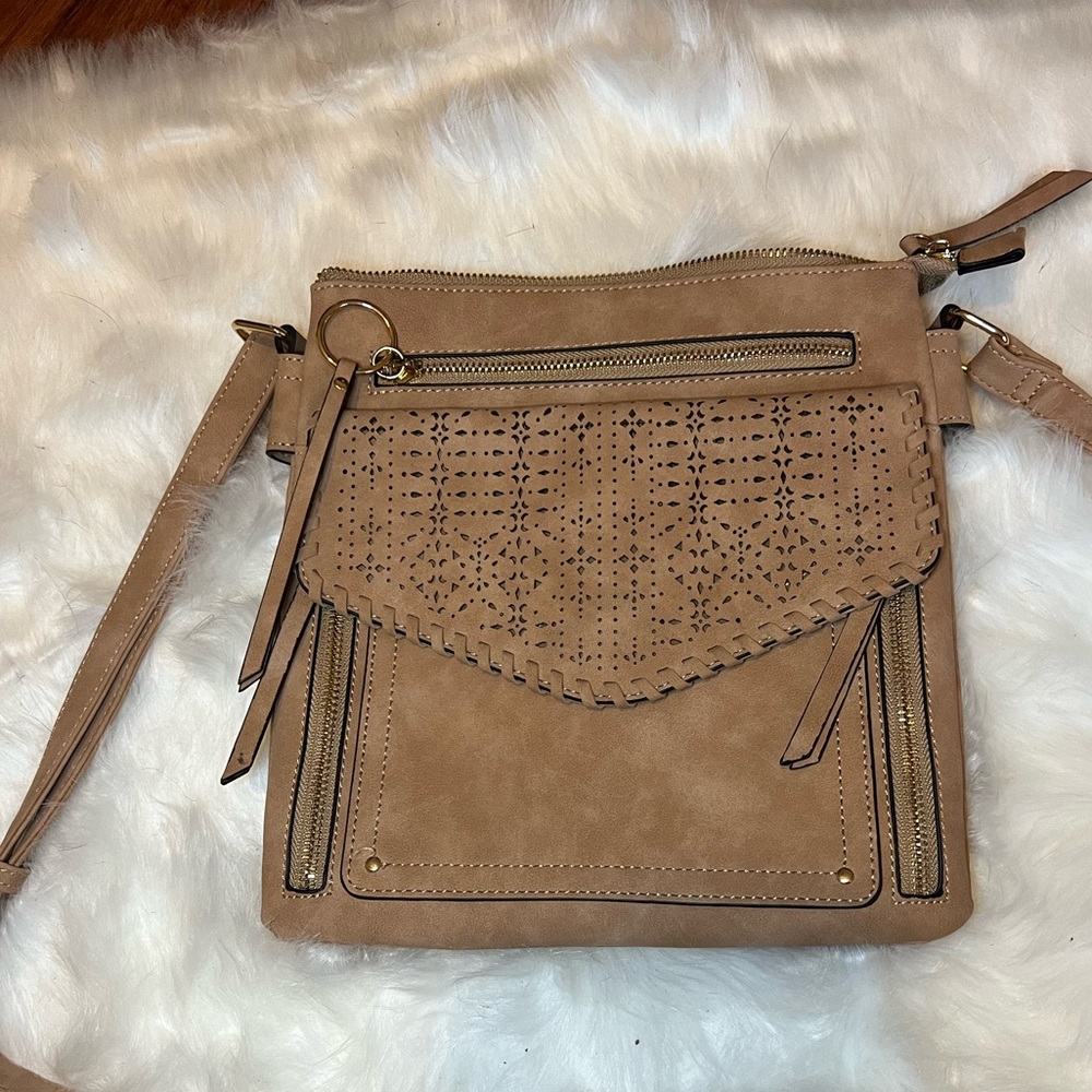 Taupe crossbody bag